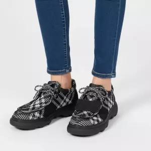 CHECKERED WOVEN CREEPERS SHOES 8083408) 체크 우븐 크리퍼 슈즈)