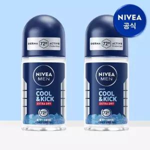니베아 맨 데오드란트 롤온 쿨 앤 킥 50ml 2개