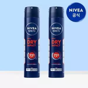 니베아 맨 데오드란트 스프레이 드라이 임팩트 200ml 2개