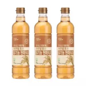 생생초 자연발효한 유기농현미식초 800ml * 3병