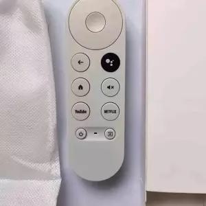 무선 크롬캐스트 리모컨 4k hd 구글 블루투스 화이트