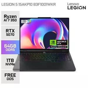 레노버 LEGION 5 15AKP10 83F1001WKR 라이젠7 350 RTX5070 OLED 게이밍 노트북 64GB 1TB YO