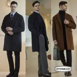 [인터메조] [웅니버스] 인터메조 25FW 울 캐시미어 블랜디드 코트