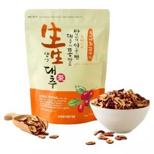 생생대추 국산 대추칩 슬라이스 1개 220g 식사 집밥 회식 일식 한식 점심시간