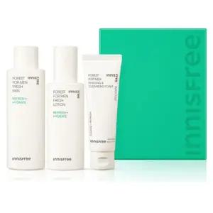 이니스프리 포레스트 포맨 프레시 스킨케어 스킨 180ml + 로션 140ml + 쉐이빙 앤 클렌징 품 50g 세트
