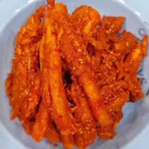(국내산) 강원도 양구 산재배 양념더덕 1kg / 수작업으로 맛을 살린 비법 양념무침