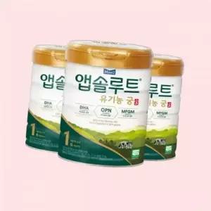 앱솔루트 유기농궁 분유 1단계 800g 3개 4636933