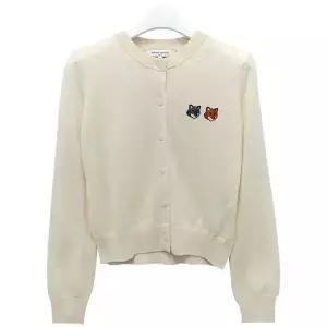 26SS 더블 폭스 헤드 레귤러 가디건 라떼 (OW051CFKT1181 P702) [당일]