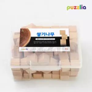 학습교구 브레인숲 EDX 2.5cm 비취목 쌓기나무 100 + 보관함