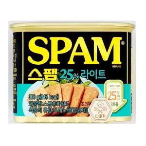 CJ 스팸 라이트 300gX4 나트륨 25% 캔햄 간편 반찬 스팸라이트 스팸25감소 건강한스팸 캔햄추천 스팸300g