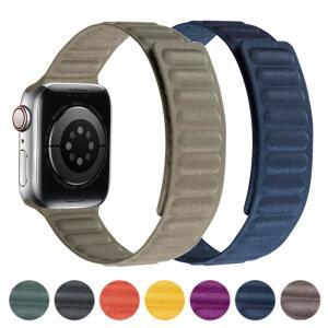 애플 워치용 파인 우븐 마그네틱 루프, 울트라 49mm 밴드, 45mm, 38mm, 스트랩 팔찌, iwatch 시리즈 8, 7,