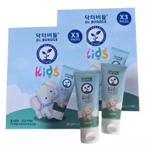 유한양행 닥터버들 키즈 어린이 치약 포도향 60g x 6개