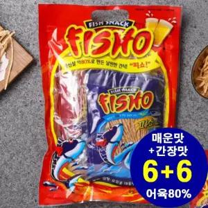 피쇼 어포 간장맛 매운맛 15g 12봉 어포스낵