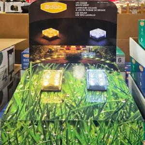 코스트코 태양광 LED 아이스큐브 조명 6개 7cm 블럭 정원등 태양열 브릭램프 블록매립등