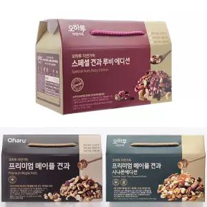 오하루 자연가득 프리미엄 메이플 견과 시나몬에디션 루비에디션 1박스당(20g x 20개)