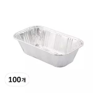KR리빙 국내생산 은박 파운드케이스 100개 팬 제빵틀 파운드몰드 소 145mm x 90mm x 35mm (두께60)