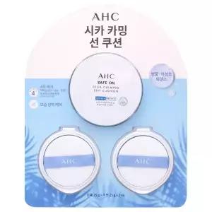에이에이치씨 편리한 시카 세이프온 카밍 선쿠션EX SPF50 1개 25g 리필 2개 본품