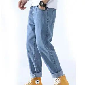통 배기 스타일 남자 캐주얼 데일리 패션 데님 팬츠