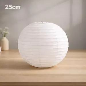 [더담고]25cm 흰색 한지 등갓 ( 무지 원형등 일식등 종이등 한옥 이자카야 인테리어 무드등 소품 장식 )