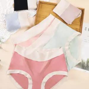 KC인증완료 오티엔배색 팬티 언더웨어 배색팬티 속옷 여성 무봉제 가벼운 노라인