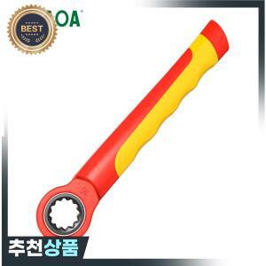 LAOA 절연 스플라인 래칫 스패너 경량 S2 합금강 구조 인체공학적 산업용 이상적