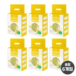 웁스 두부모래 바나나향 7L 슬림입자 X 6개 응고형 고양이 화장실 모래