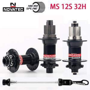 Novatec 32h 홀 Mtb 허브 K7 후면 베어링 Shimano 호환 M6100 12S 용 마이크로 스플라인 부스트 속도 산악