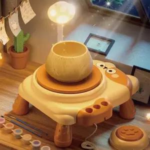 미니아트 꿈꾸는고양이 도자기 만들기 DIY 키트 점토 물레 클래스 체험 장난감 선물