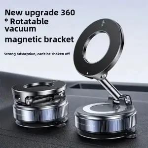 2026 신형 차량용 진공 자석식 휴대폰 거치대 - MagSafe용 흡착식 휴대폰 마운트 360도 회전    회전 가능