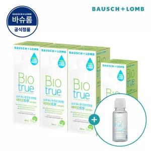 바슈롬 바이오트루60ml 증정 리뉴 바이오트루 500ml x 3개 + 300ml x 1개 소프트 렌즈 세척액