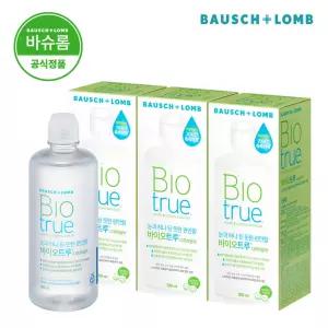 바슈롬 바이오트루 300ml x 3개 소프트 렌즈 세척액