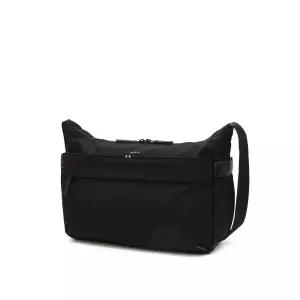 [롯데백화점]헤지스ACC [HATCH-BAG] 블랙 나일론 크로스백 HJBA6E343BK