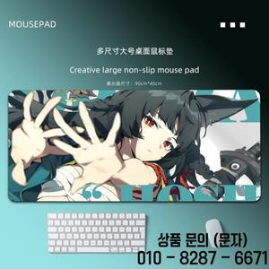 Zenless Hoshimi Miyabi 게임 마우스 패드 특대 사무실 액세서리 미끄럼 방지 Pc 데스크탑 매트 프로그래머
