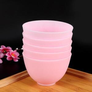 실리콘 볼 M 핑크색 낙하방지 무취 미끄럼방지 유연성 전자레인지 사용 가능, 페이셜 마스크 혼합, 준비,