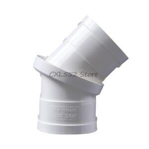 1개 내경 50/75/110 360 ° 0-45도 회전 무료 조정 가능한 화이트컬러컬러 PVC 직결 엘보 유니버설 커플링