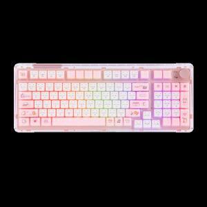KiiBOOM Mewsic 젤리 키캡 세트 122키 MAO 프로파일 더블샷 ABS+PC 60%/65%/75%/TKL/96%/풀사이즈 키보드와