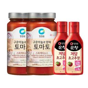 냉부 비빔면 청정원 스파게티소스 토마토 2개 + 저당 초고추장 2개