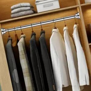 스테인리스 압축봉 커튼봉 무타공 옷장봉 35-60cm 욕실 주방 창문봉