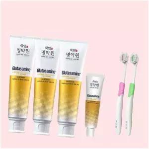 명약원 프리미엄 잇몸 시린이케어 글루타사민 치약 (120g x 3+ 40g x1 + 잇몸칫솔2개) 4671492
