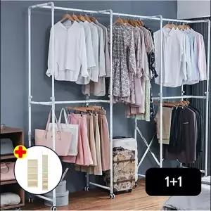 까사마루 키다리행거 1 1세트 린넨수납함 2종세트..