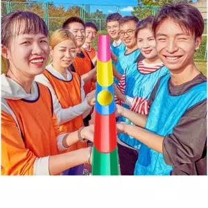공 게임 파이프 옮기기 놀이 단체 팀빌딩 야유회