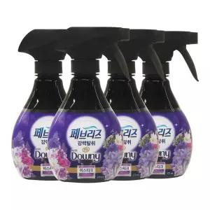 페브리즈 강력탈취 섬유탈취제 다우니 미스티크 본품 370ml 4개
