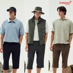 [Treksta]스포츠 남성 아이스도트 냉감 7부 팬츠 3종세트
