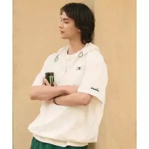 디아도라 diadora Diadora 컴피 후드 반팔 아노락 OFF WHITE D5223LWT51OWH 770261