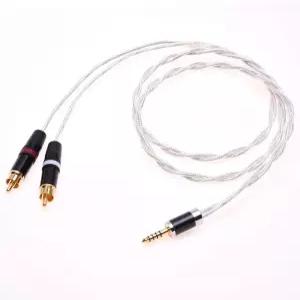 RCA 케이블 4.4MM 남성 대 균형 오디오 어댑터 업그레이드 iFi 힙 소니 NW-WM1Z 1A MDR-Z1R TA-ZH1ES