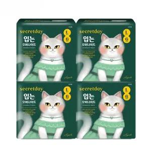 시크릿데이 오버나이트 생리대 입는 오버나이트 대형 L사이즈 6개입 4팩