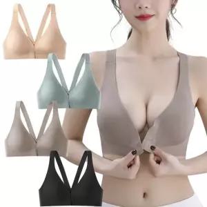 앞후크 심리스 노와이어 브라 여성 언더웨어 심리스브래지어