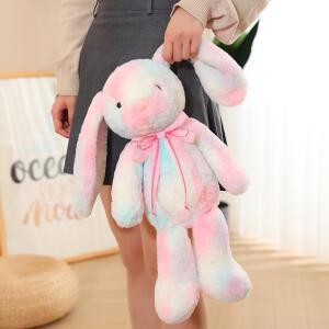 무지개색 토끼인형 애착인형 보라색 바디필로우 핑크 래빗 JELLYCAT 고양이 소품인형