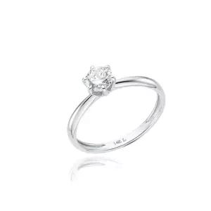 [로이드](마산점)시그니처 6프롱 솔리테어 0.5ct 다이아몬드 14K 반지 LRD26004D