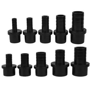 1pc 검정색 PVC 호스 조인트 20/25/32mm 8 10 12 가시 적응 파이프 피팅
